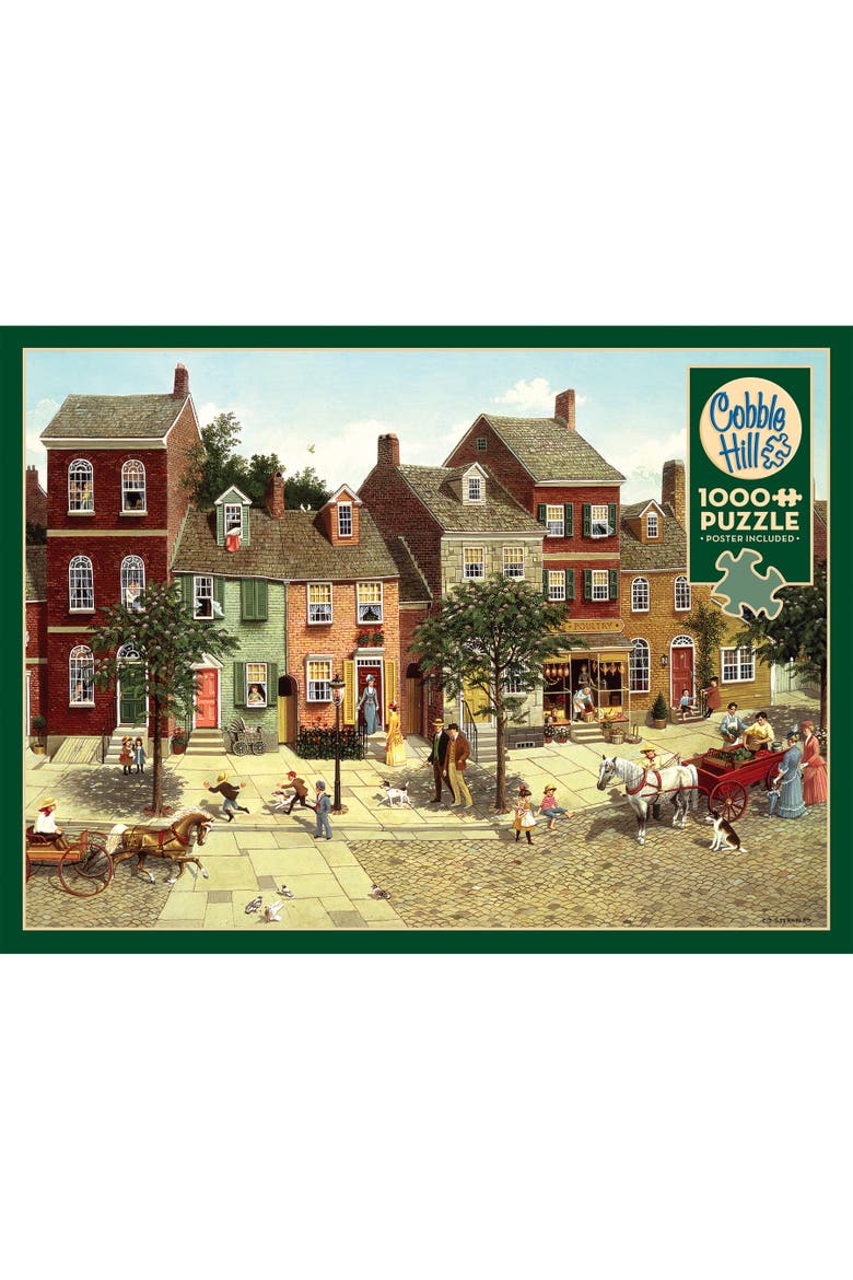 The Curve In The Square 1000 Piece Puzzle, Alternate, color, Multicolored