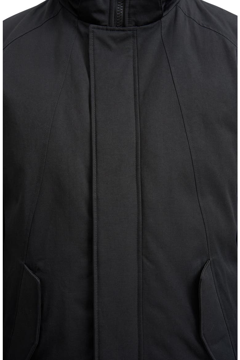 Nick III Water Resistant Faux Fur Trim Parka, Alternate, color, BLACK/SILVER