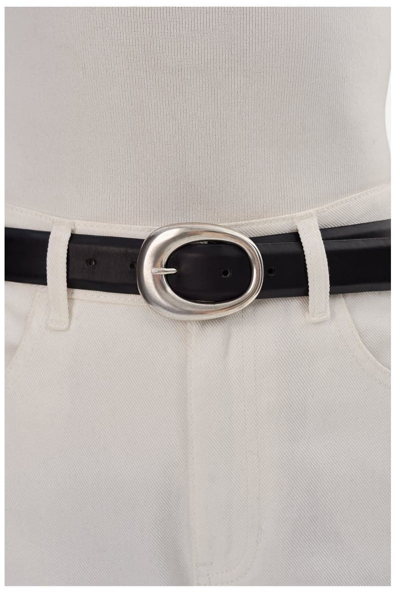 Doha | Leather Belt, Alternate, color, Black
