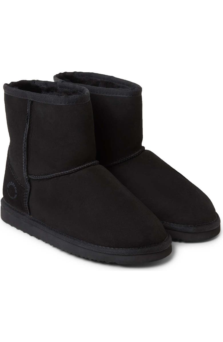 DEARFOAMS Fireside By Dearfoams Rosebery Genuine Shearling Boot, Alternate, color, Black