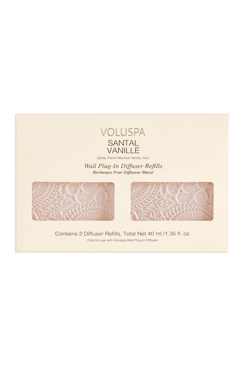 Santal Vanille Wall Plug-In Diffuser Refills, Main, color, NO COLOR