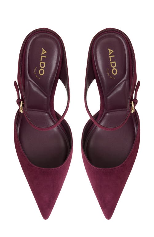 Aldo Sidnney Pointed Toe Pump In Burgundy