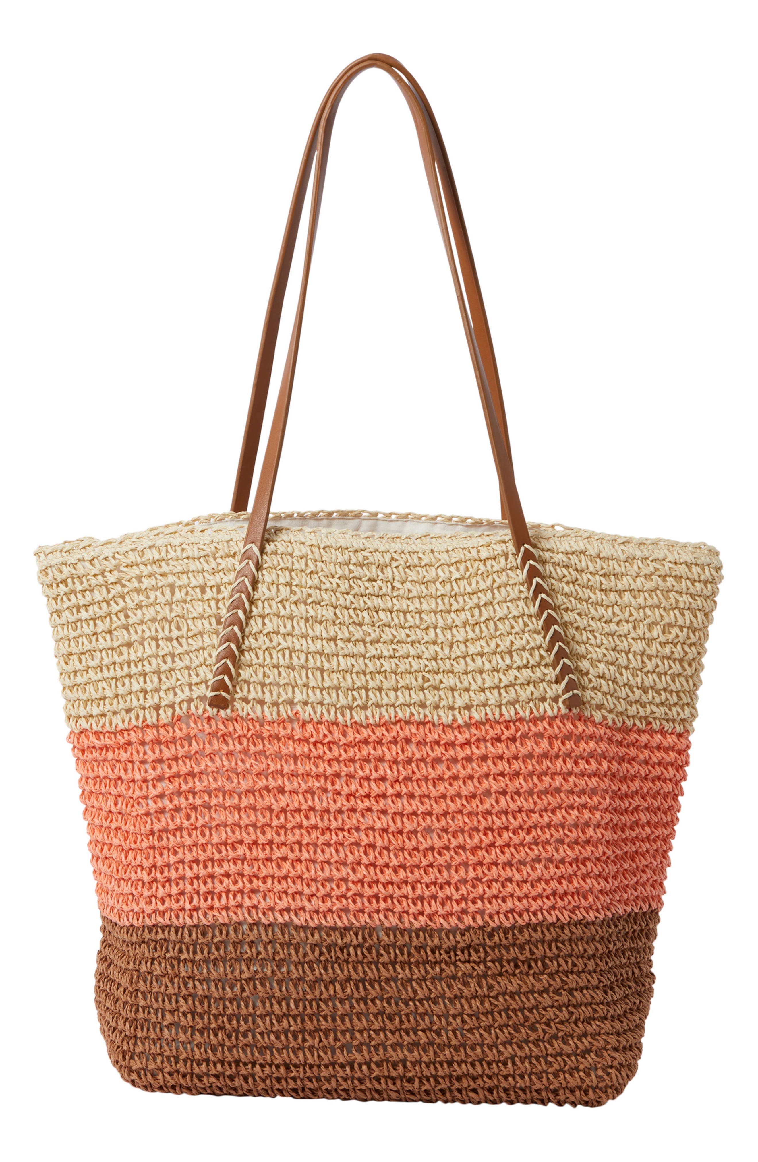 Billabong Perfect Find Straw Bag, Alternate, color, 