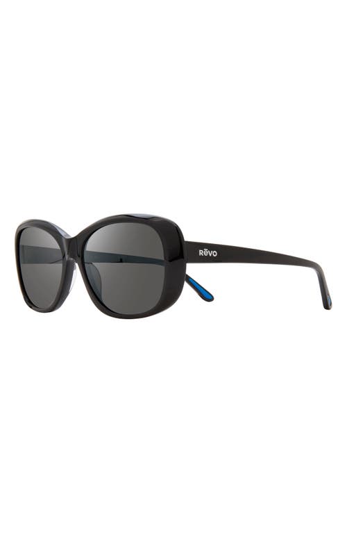 Revo Sammy Re 1102 01 Go Butterfly Polarized Sunglasses In Black
