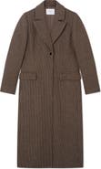 LK Bennett Dakota Check Wool Blend Coat