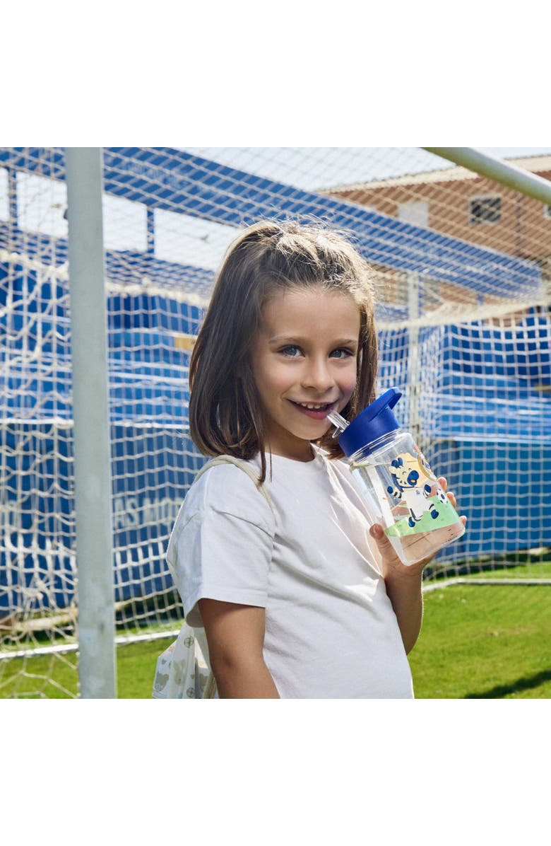 Miniland Real Madrid Kiddie Water Bottle for Little Soccer Fans, Alternate, color, Blue Multi