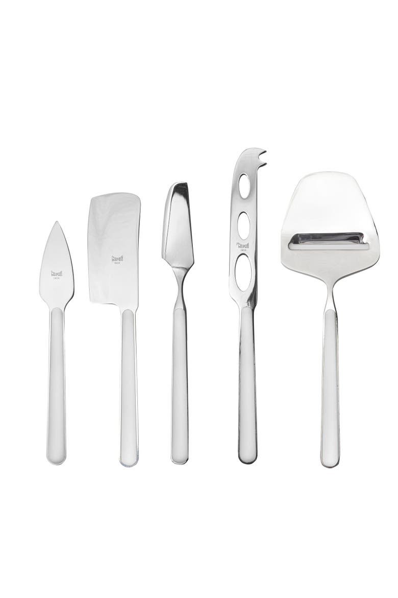 Fantasia Cheese Knives - 5 Pieces, Main, color, Porcelain