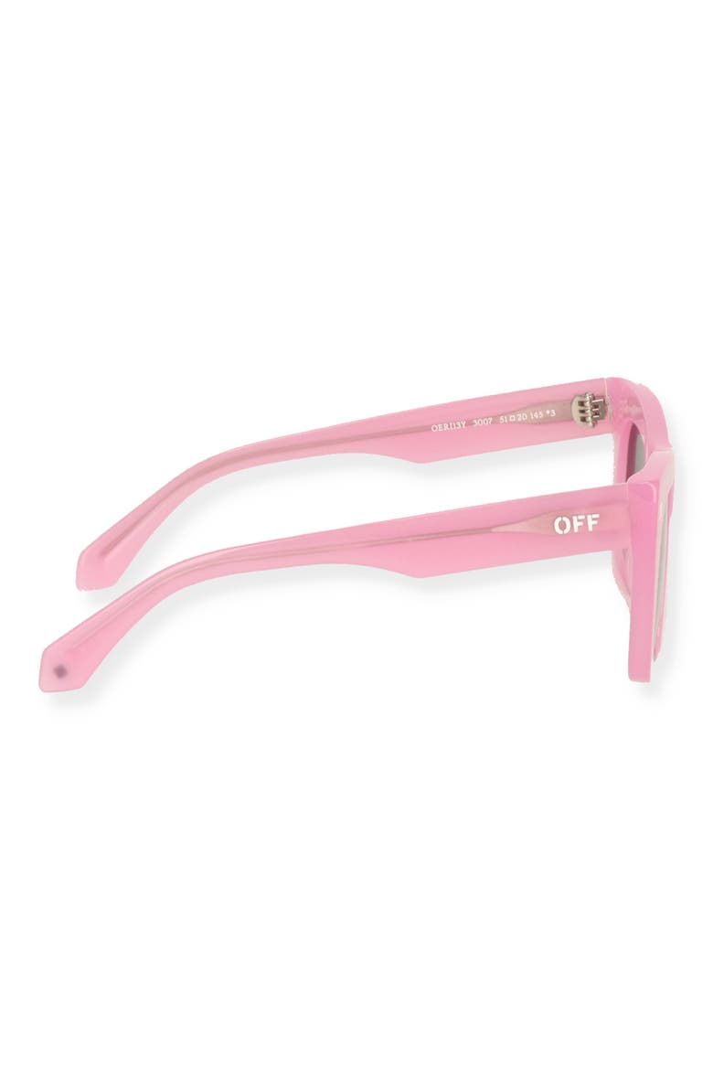 Selma 51mm Square Sunglasses, Alternate, color, PINK DARK GREY