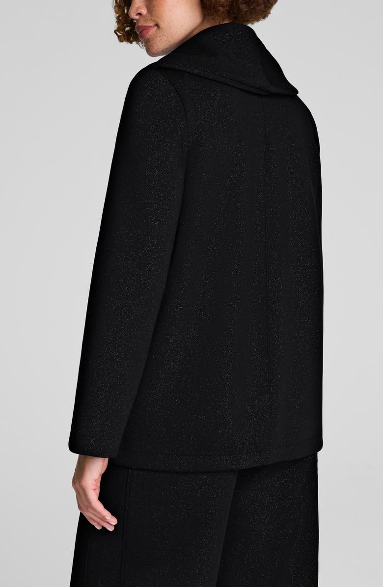SPANX<sup>®</sup> AirEssentials Shimmer Wrap Cardigan, Alternate, color, Very Black Gunmetal