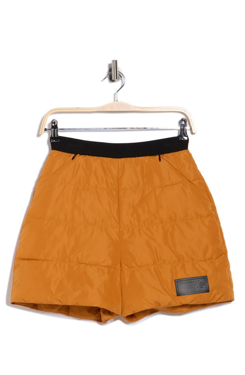 Longchamp Quilted Shorts, Alternate, color, Saffron