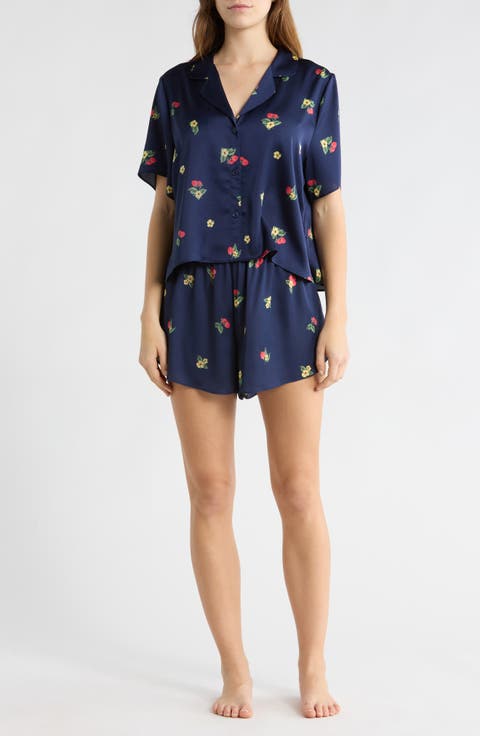 Satin Shortie Pajamas