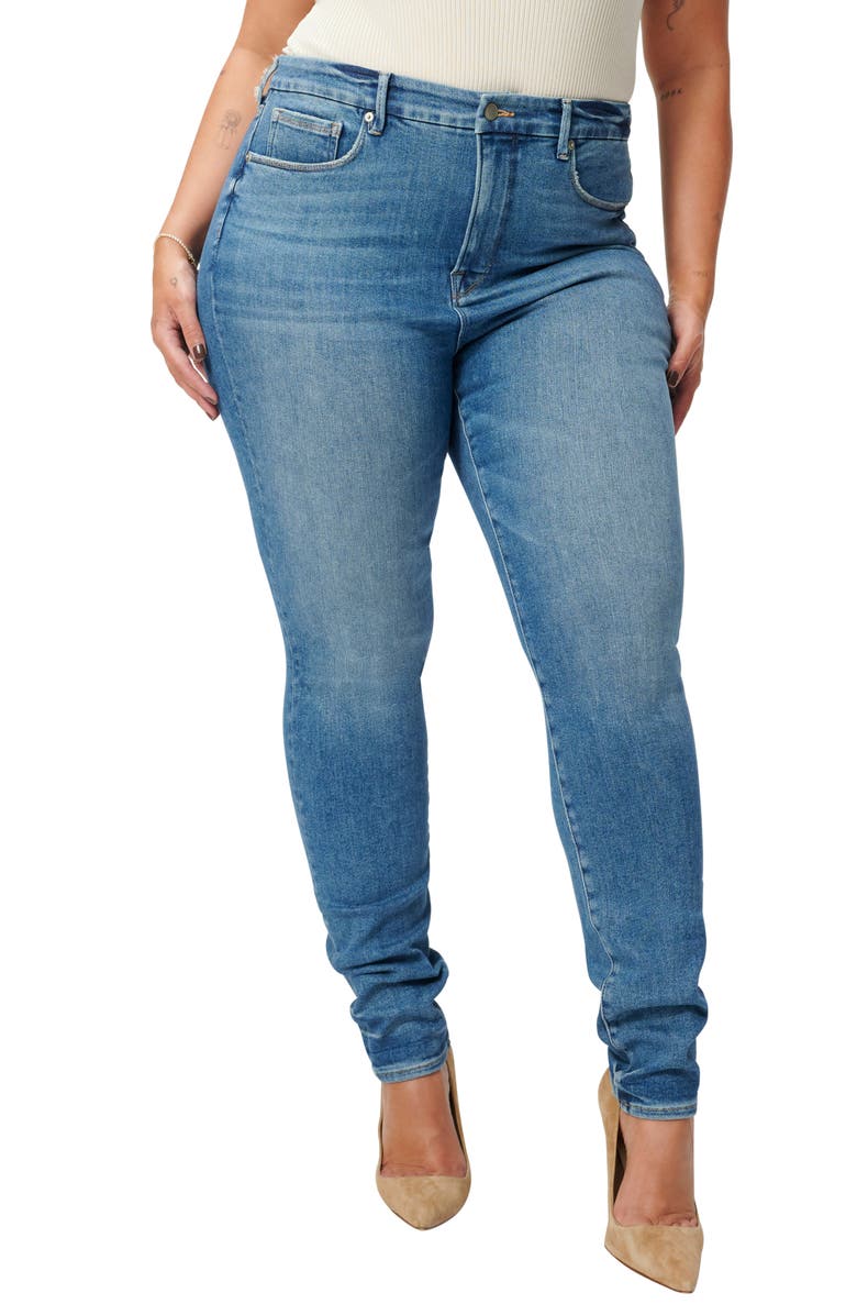 Good American Good Legs Stacked Skinny Jeans, Main, color,