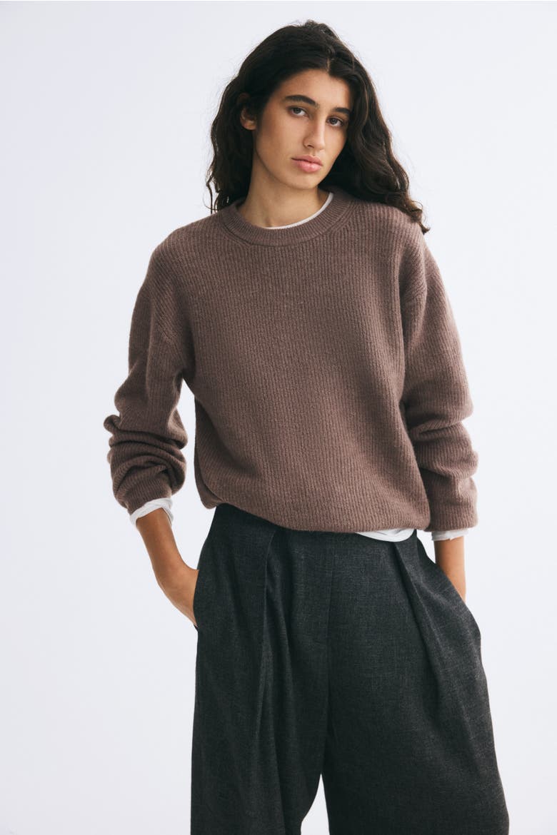Sweater, Alternate, color, Dark taupe