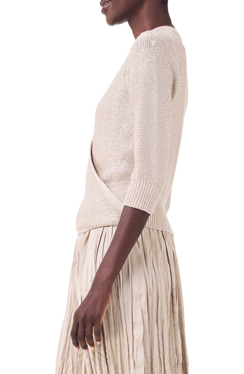 NIC+ZOE Subtle Sparkle 4-Way Cotton Blend Cardigan, Alternate, color,