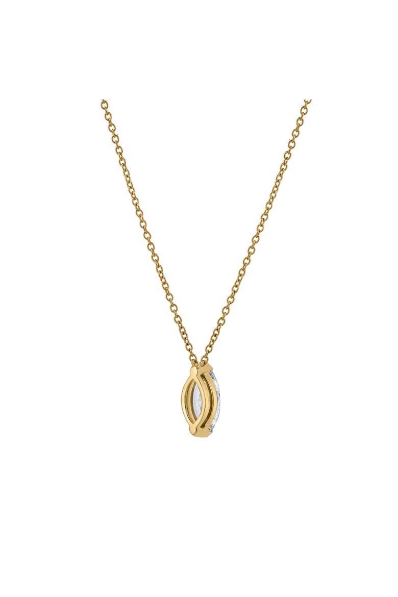 Marquise Muse 14K Gold Lab Grown Diamond Necklace - 1 ct, Alternate, color, 14K Yellow Gold