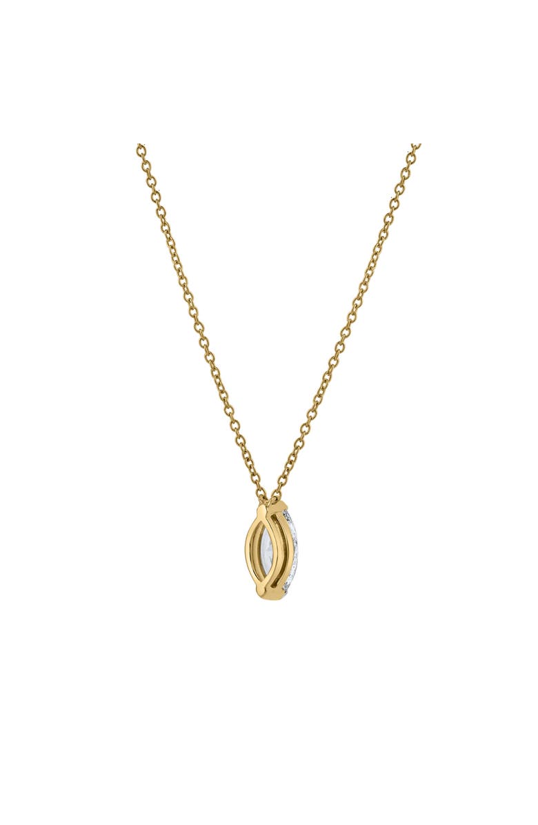 LuvMyJewelry Marquise Muse 14K Gold Lab Grown Diamond Necklace - 1 ct, Alternate, color, 14K Yellow Gold