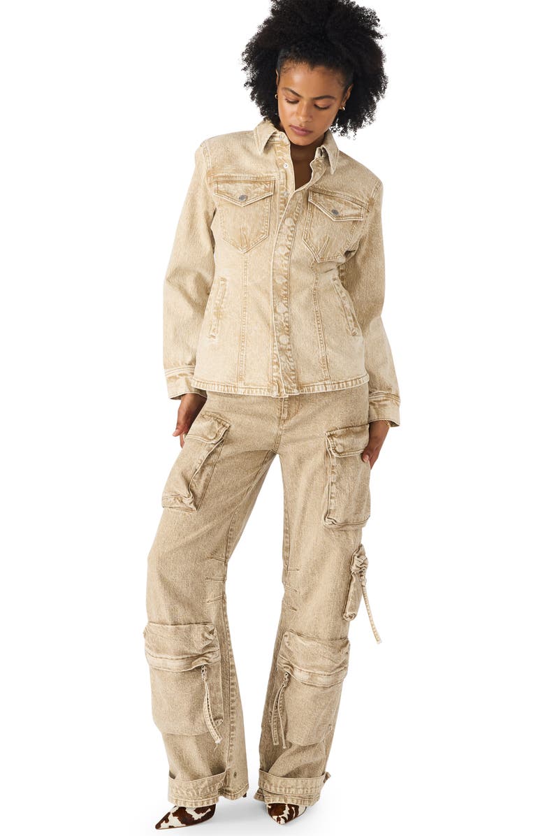 Steve Madden Duo Cargo Pants, Alternate, color, Cafe Au Lait
