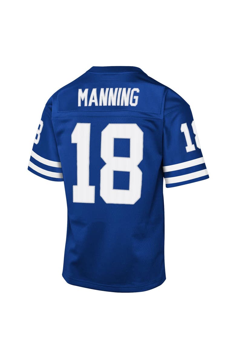 Youth Mitchell & Ness Peyton Manning Royal Indianapolis Colts 1998 Throwback Fashion Jersey, Alternate, color, Royal