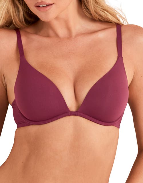 Adore Me Natalya Push Up Plunge Bra In Purple
