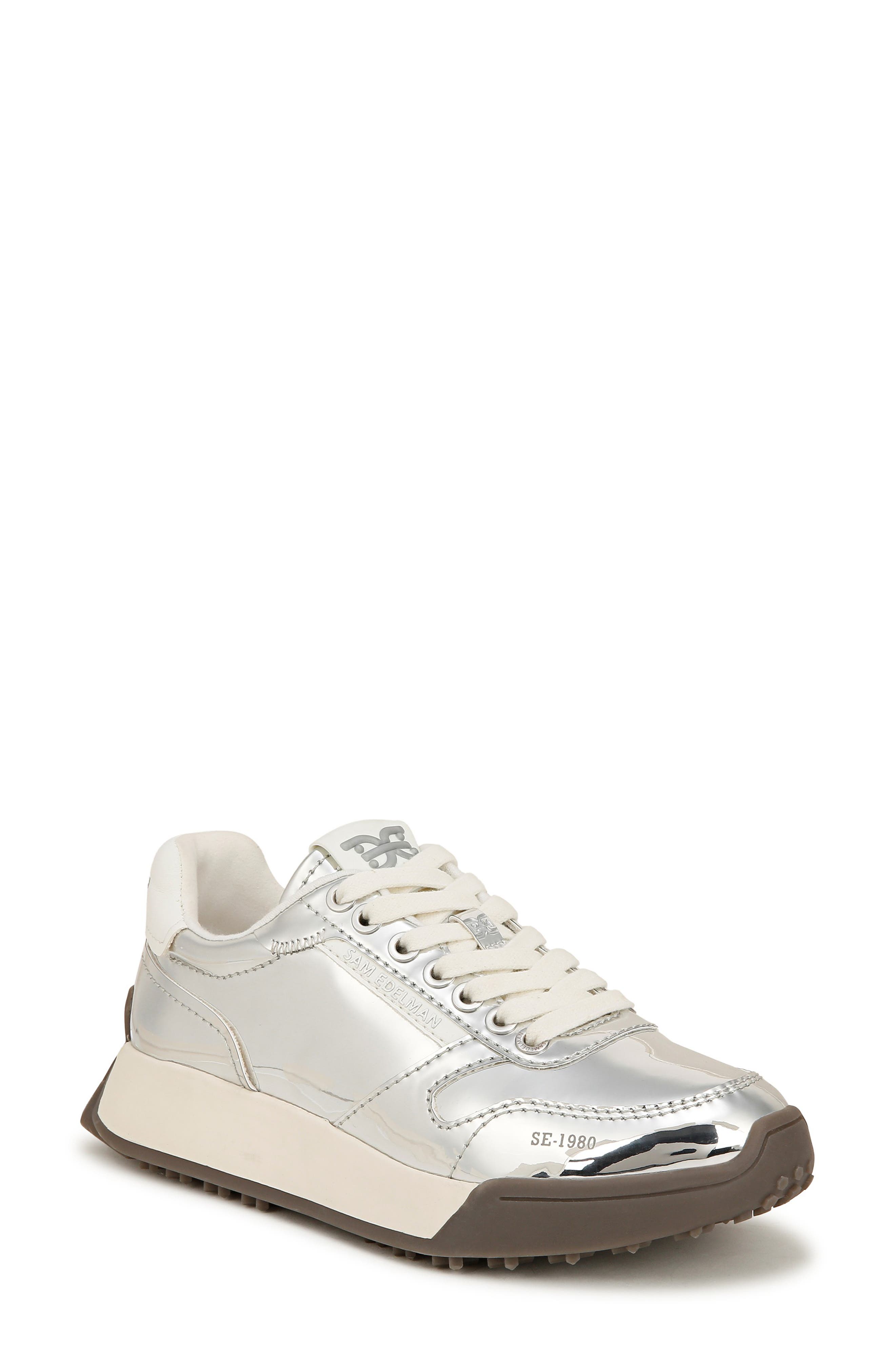 Sam Edelman Layla Sneaker, Main, color, Silver