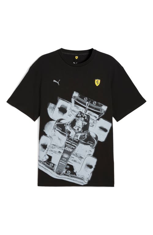 Puma Scuderia Ferrari Premium Graphic T-shirt In Black