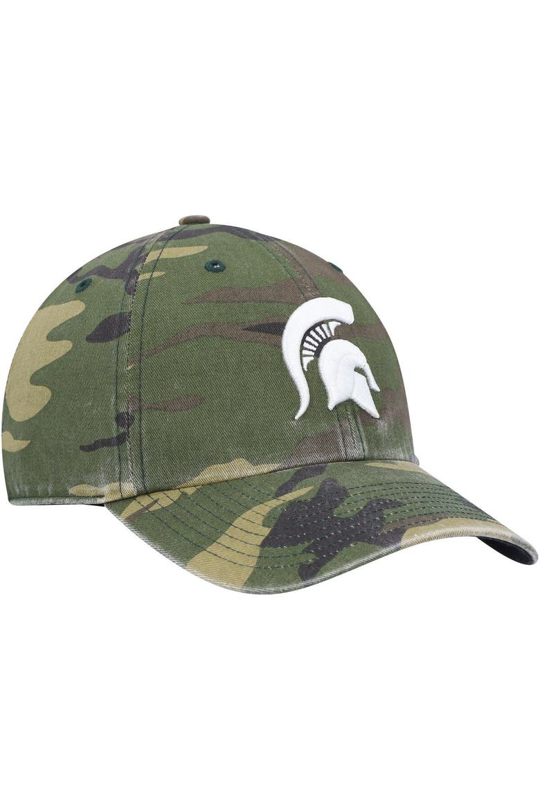 Men's '47 Camo Michigan State Spartans Clean Up Core Adjustable Hat, Alternate, color, Camo