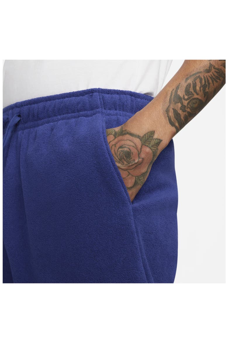 Club Terry Flow Shorts, Alternate, color, DEEP ROYAL BLUE/ BLACK