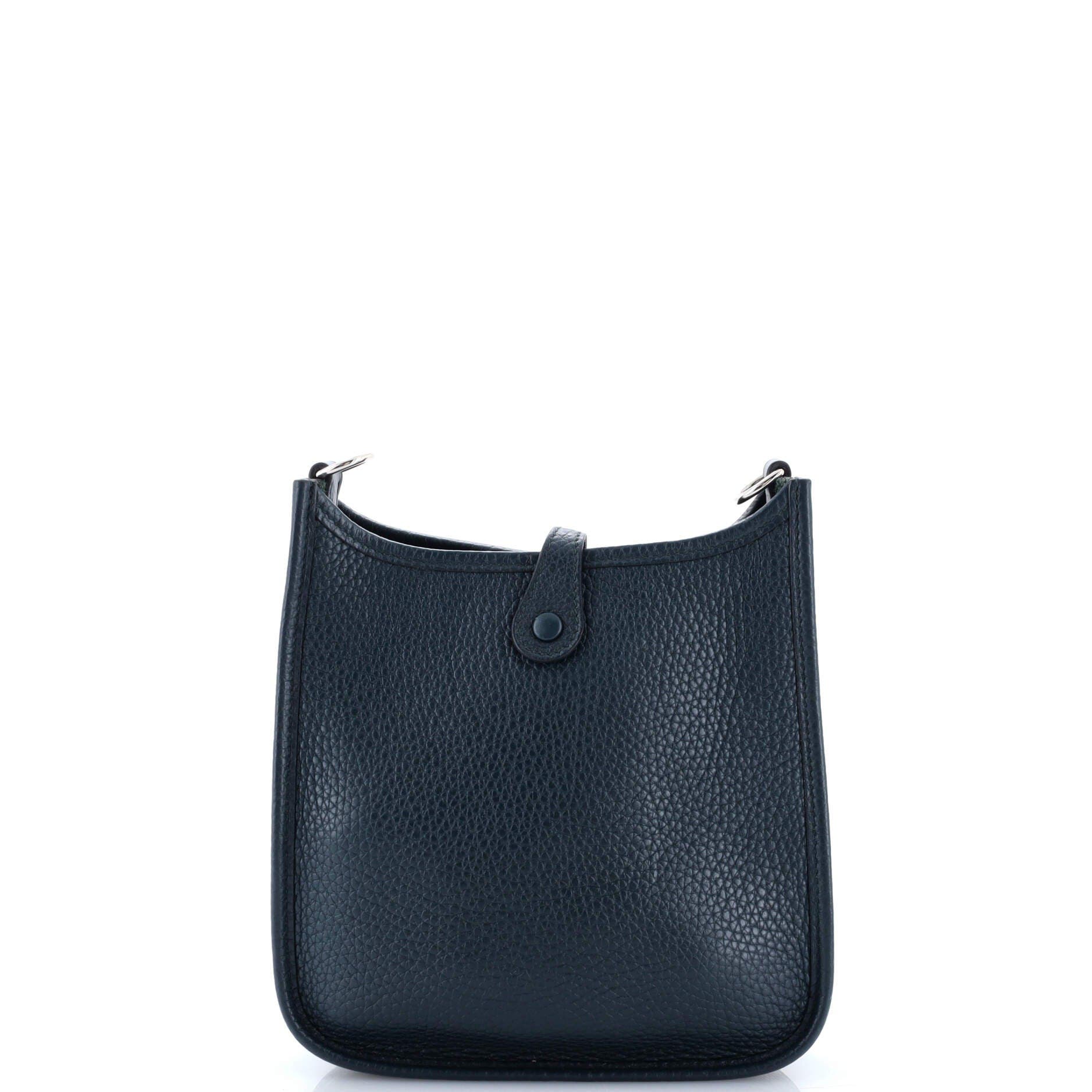 Pre-Owned Hermes Evelyne Bag Gen III Clemence TPM, Alternate, color, Vert Cypress