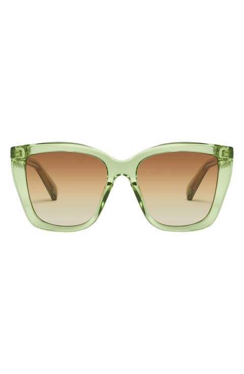 See Ya 56mm Gradient Square Sunglasses