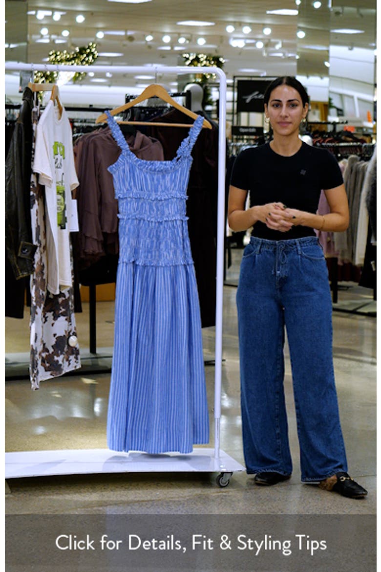 Marianne Stripe Organic Cotton Midi Dress video