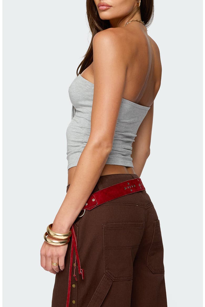 Annelise Strapless Tube Top, Alternate, color, GRAY-MELANGE
