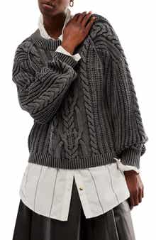 Frankie Cable Cotton Sweater