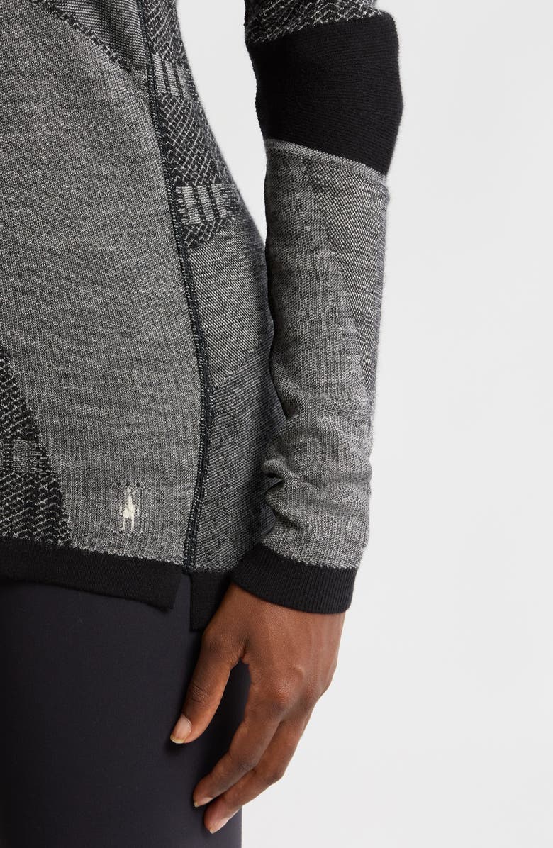 Smartwool Intraknit<sup>™</sup> Thermal Max Merino Wool Base Layer Pattern Hoodie, Alternate, color, 