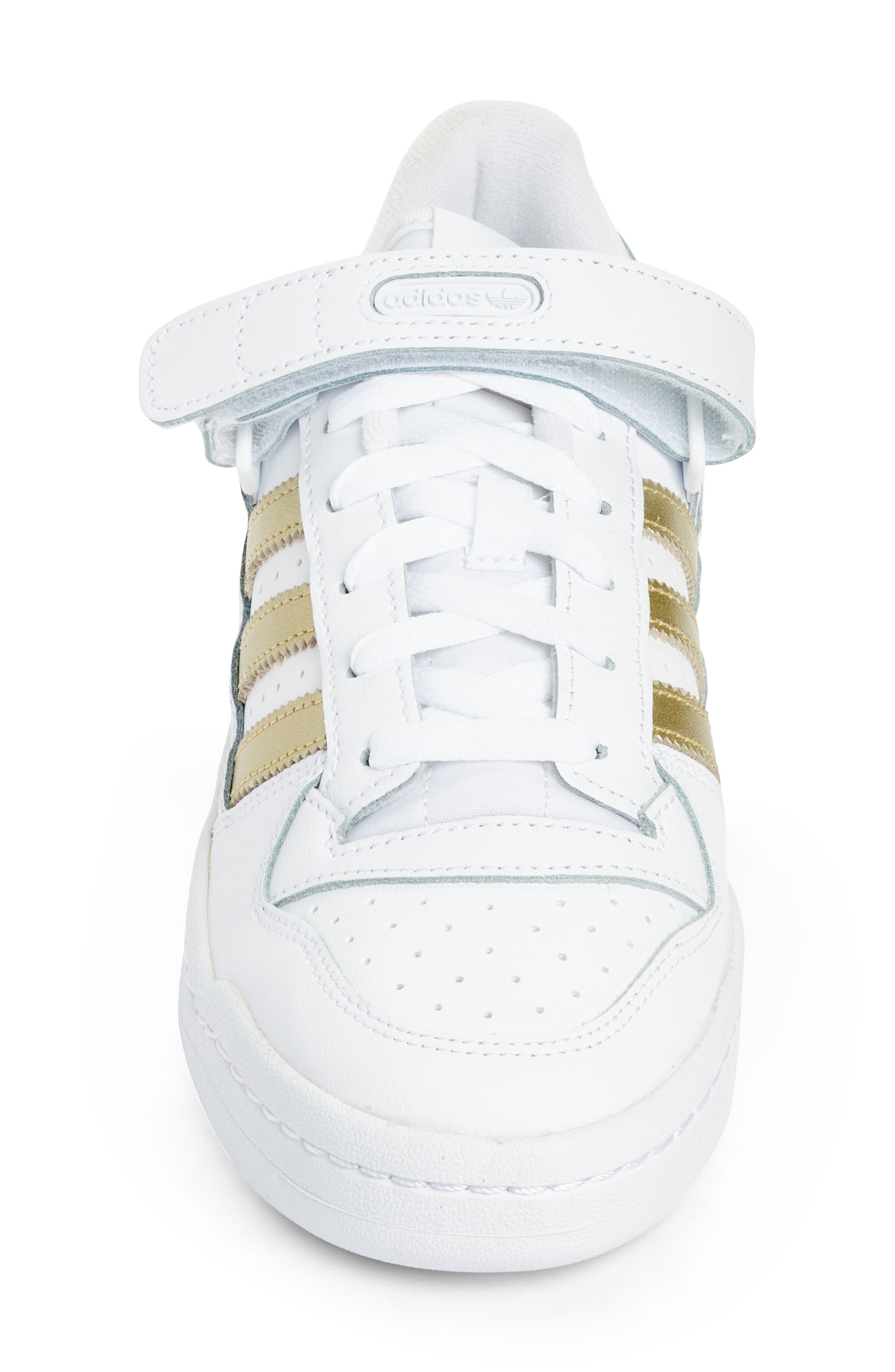 Forum Low Basketball Sneaker, Alternate, color, FTWR WHITE/ GOLD/ BLACK