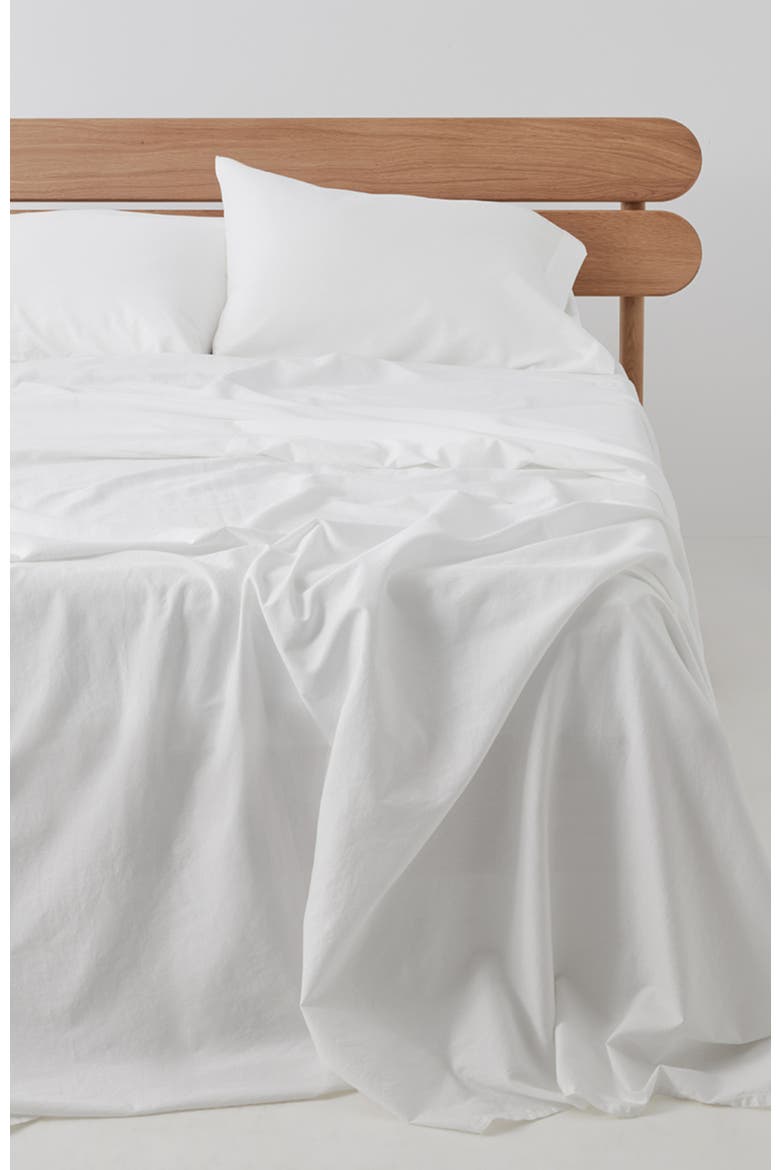 Organic Cotton Organic Room Service Sateen Sheet Set, Alternate, color, White