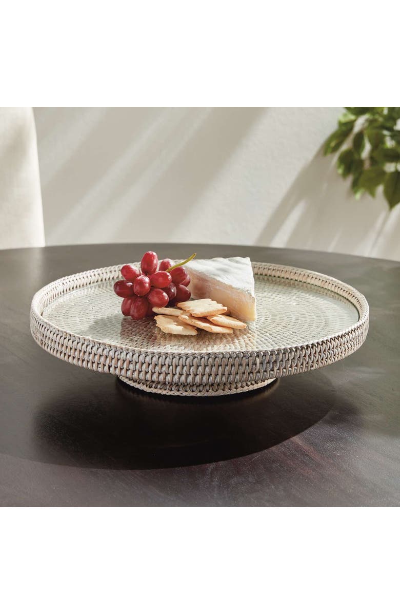 Napa Home & Garden Burma Rattan Serving Stand, Alternate, color, White