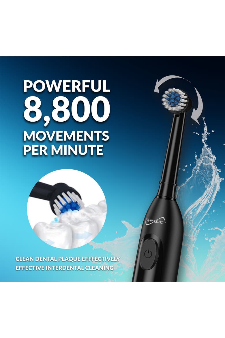 Sonic Zoom+ Wireless Rechargeable Toothbrush in Black, Alternate, color, Black