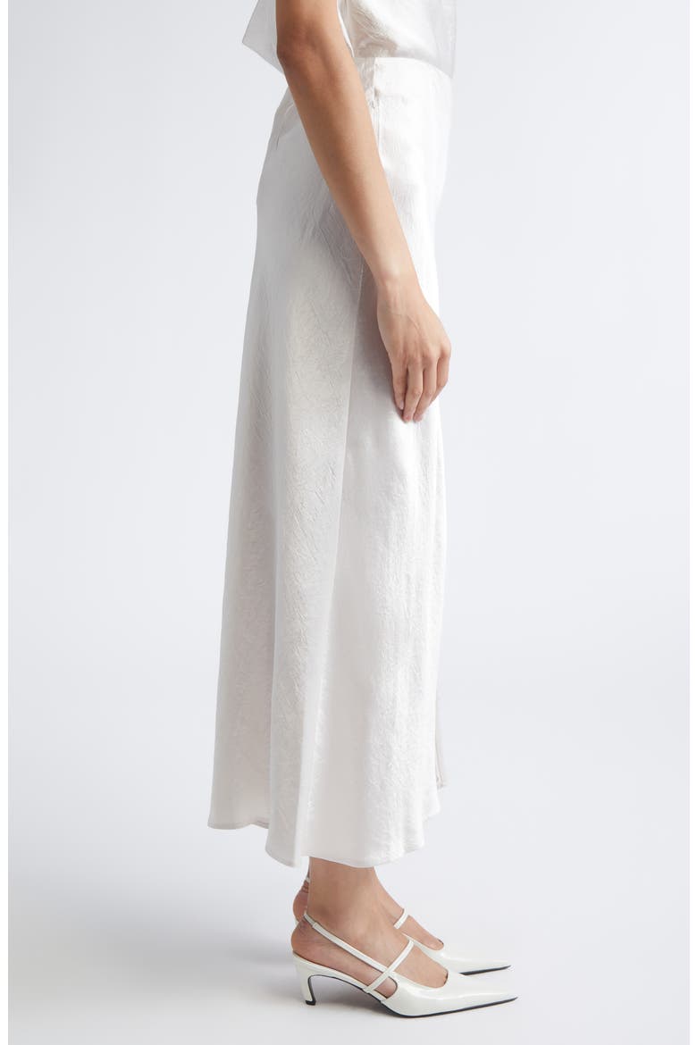 Bias Cut Washed Twill Skirt, Alternate, color, OYSTER