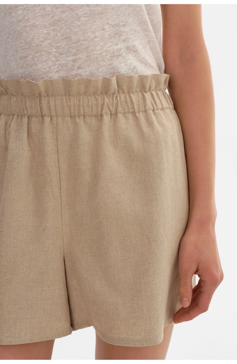 LAMARQUE ILIA | Linen Shorts, Alternate, color, Beige