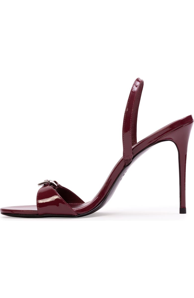 BLACK SUEDE STUDIO Romi 100 Patent Sandal, Alternate, color, Ruby Patent Leather