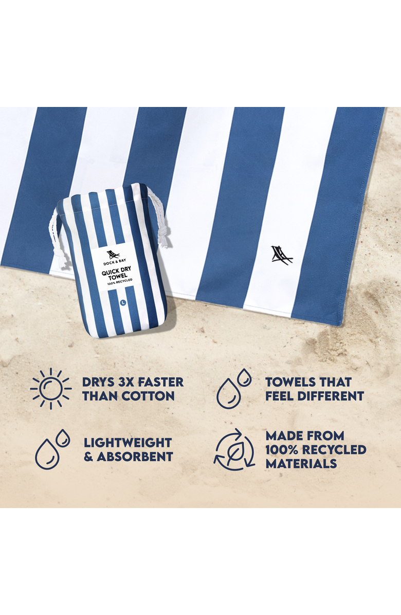 Dock & Bay Quick Dry Beach Towel, Alternate, color, Cancun Green