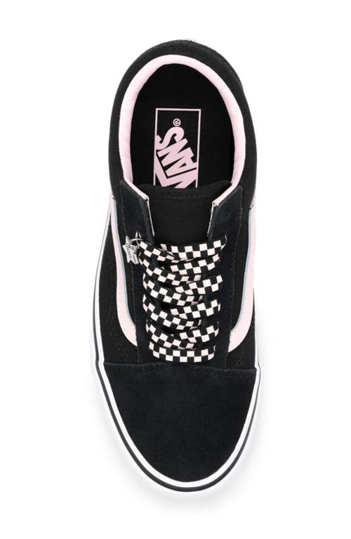 Vans Black Old School Sneakers For Kids In Multi
