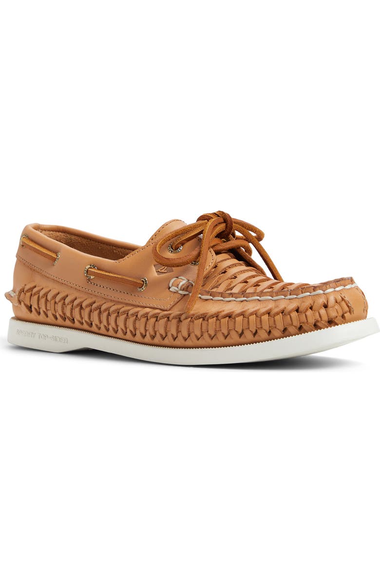 Sperry Woven Loafer, Main, color, Tan