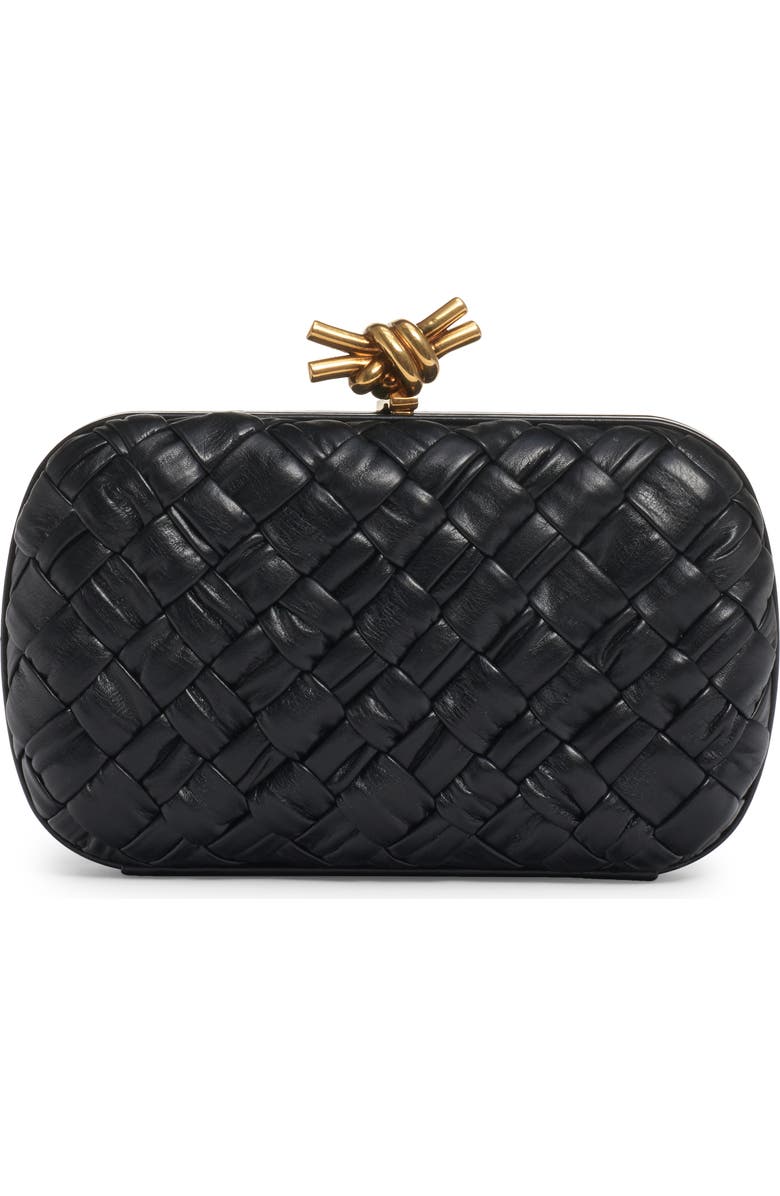 Bottega Veneta Knot Clasp Intrecciato Leather Minaudière, Main, color,