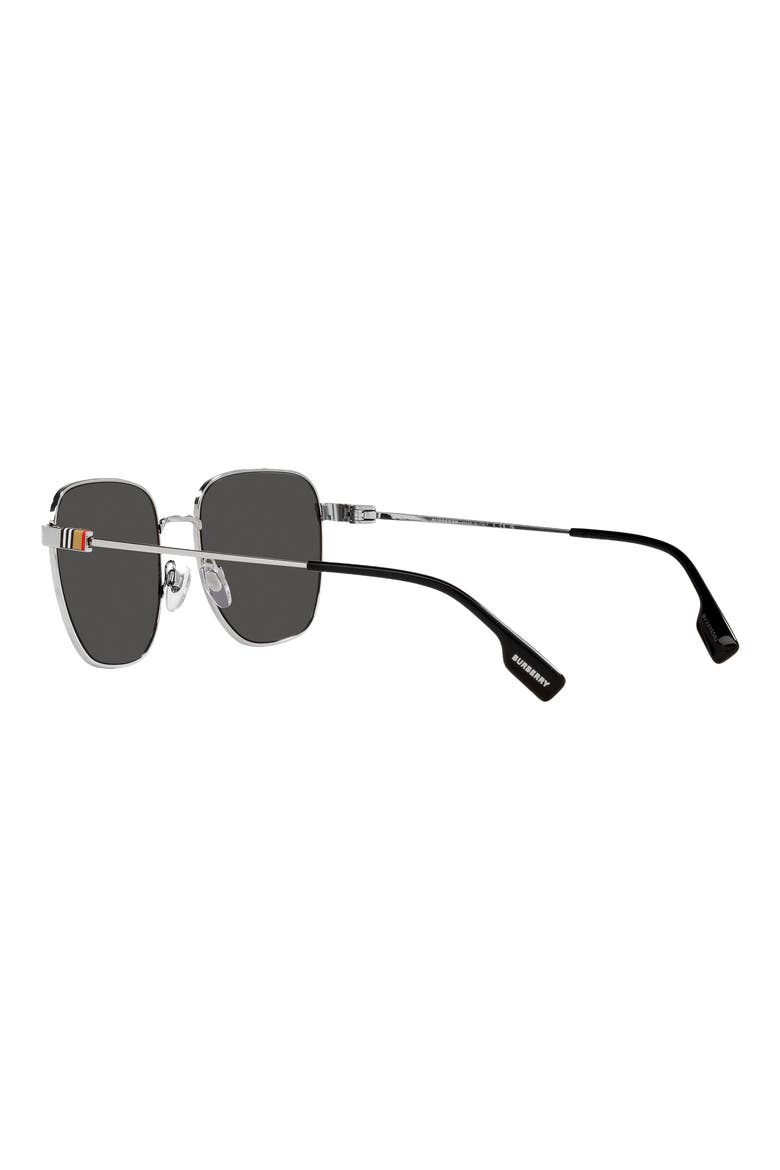Drew 55mm Square Sunglasses, Alternate, color, SILVER