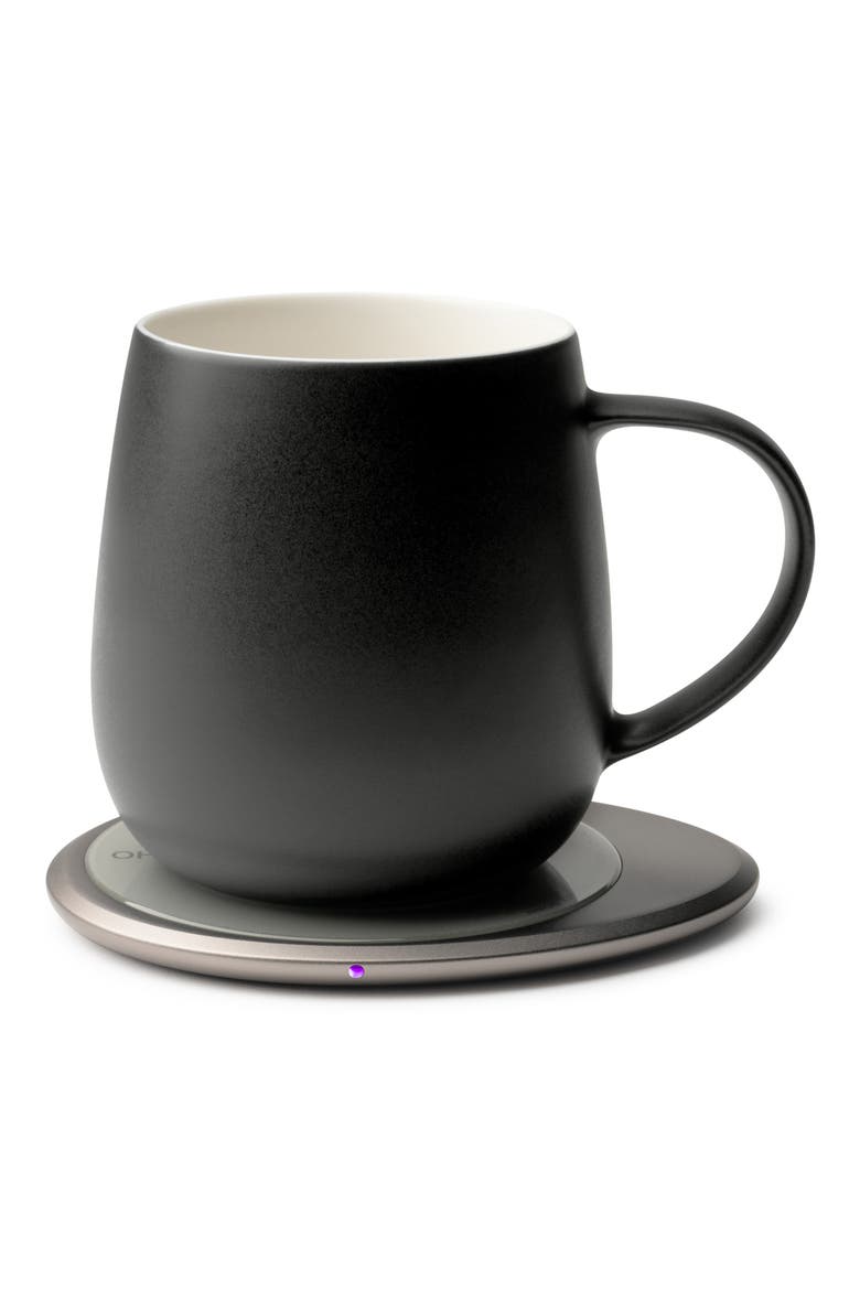 Ui 3 Mug & Warmer Set, Main, color, INKSTONE BLACK