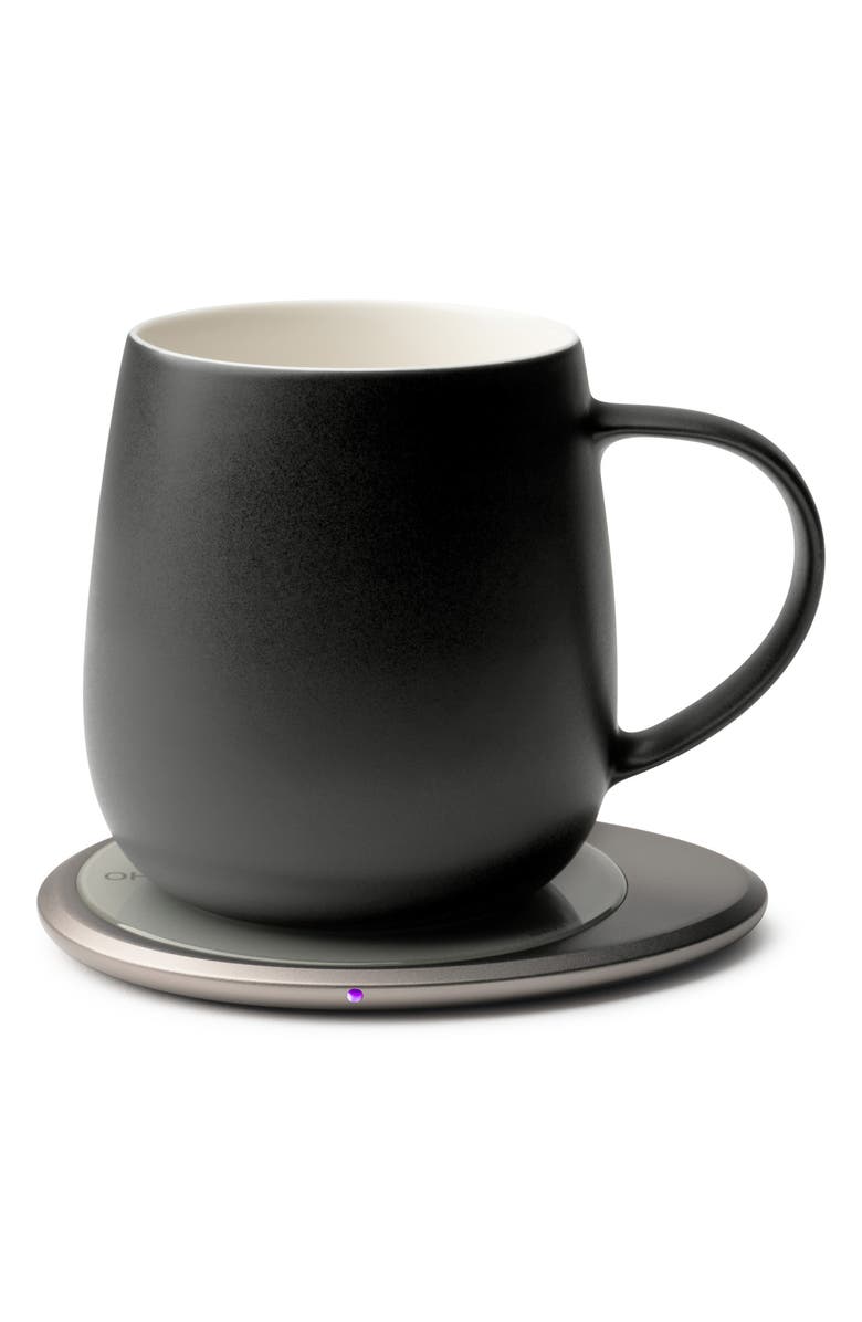 OHOM Ui 3 Mug & Warmer Set, Main, color, Inkstone Black