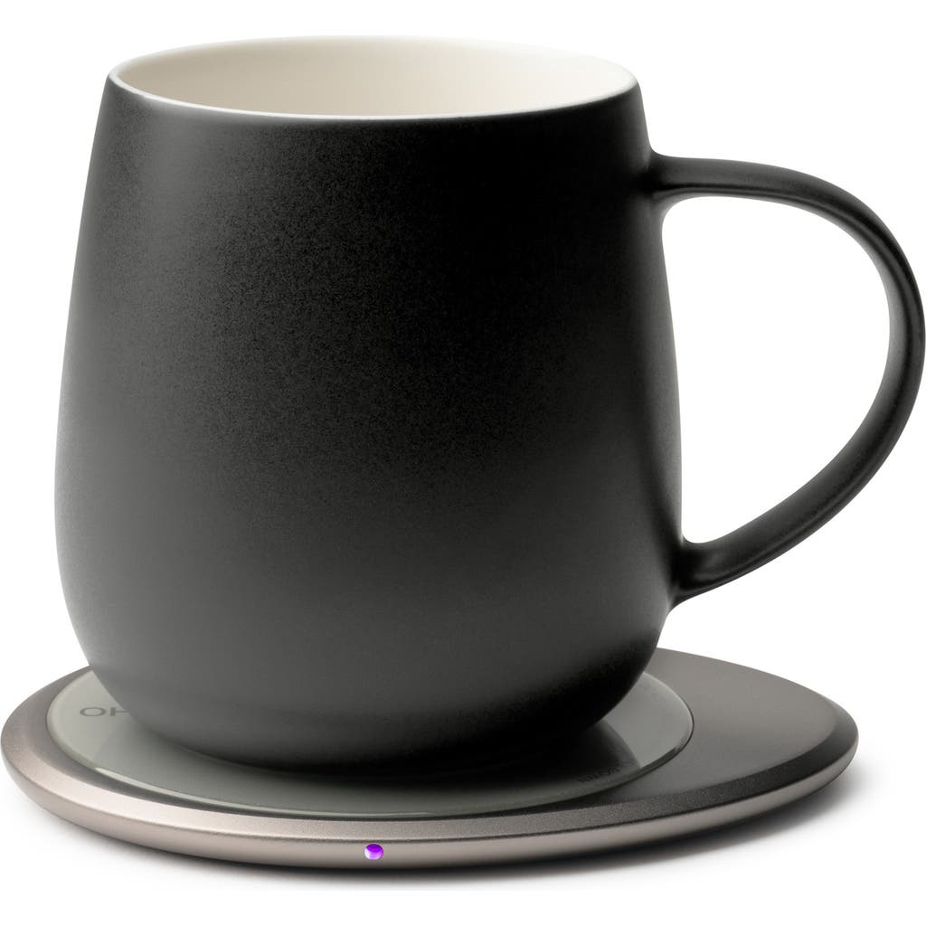 OHOM Ui 3 Mug & Warmer Set in Inkstone Black  product
