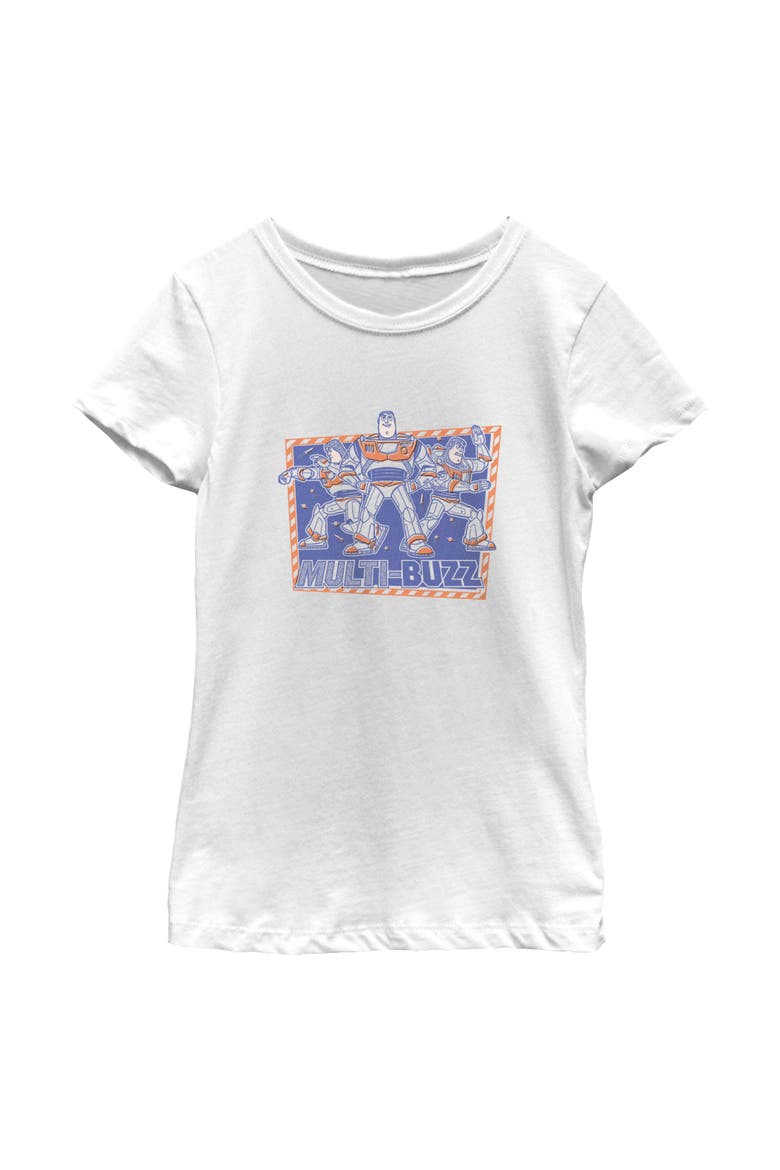 Girls' Multi Buzz Frame T-Shirt, Main, color, White