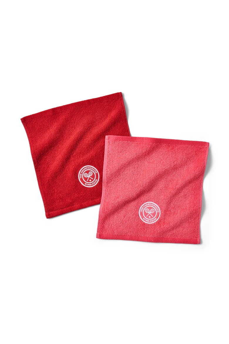Wimbledon Luxury Cotton Washcloth Pack, Main, color, Strawberry and Pink